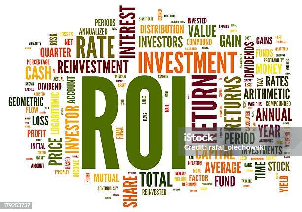 Roireturn Di Invertelment Concetto In Parola Tag - Fotografie stock e altre immagini di Affari - Affari, Arrivo, Aspirazione