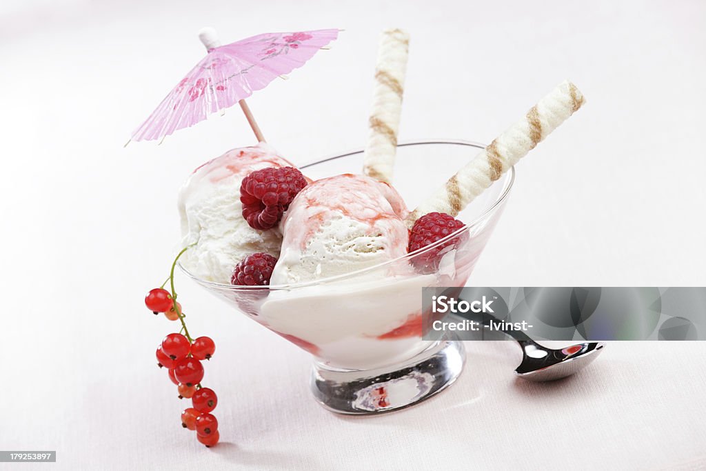 아이스크림, 과일 - 로열티 프리 0명 스톡 사진