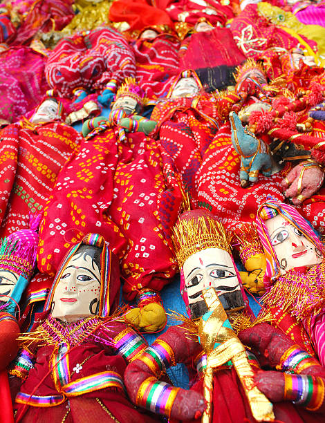 dilli haat, rajasthani puppet dilli haat, rajasthani puppet using for entertainment india indian culture market clothing stock pictures, royalty-free photos & images