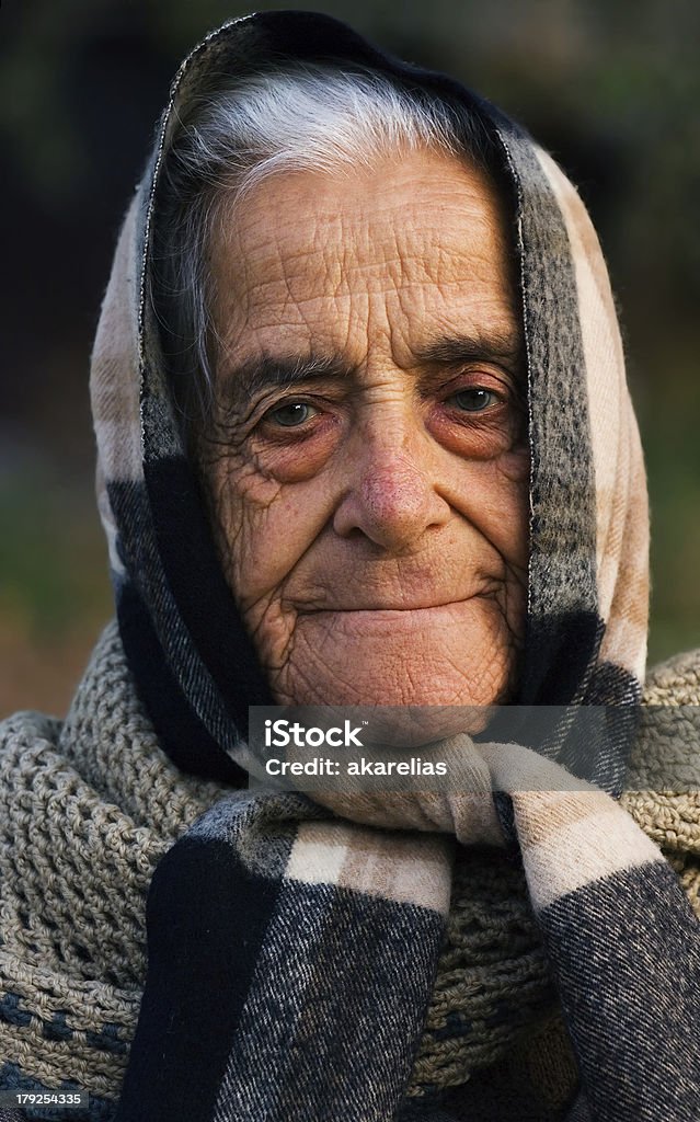 Old lady da Grécia - Royalty-free Avó Foto de stock