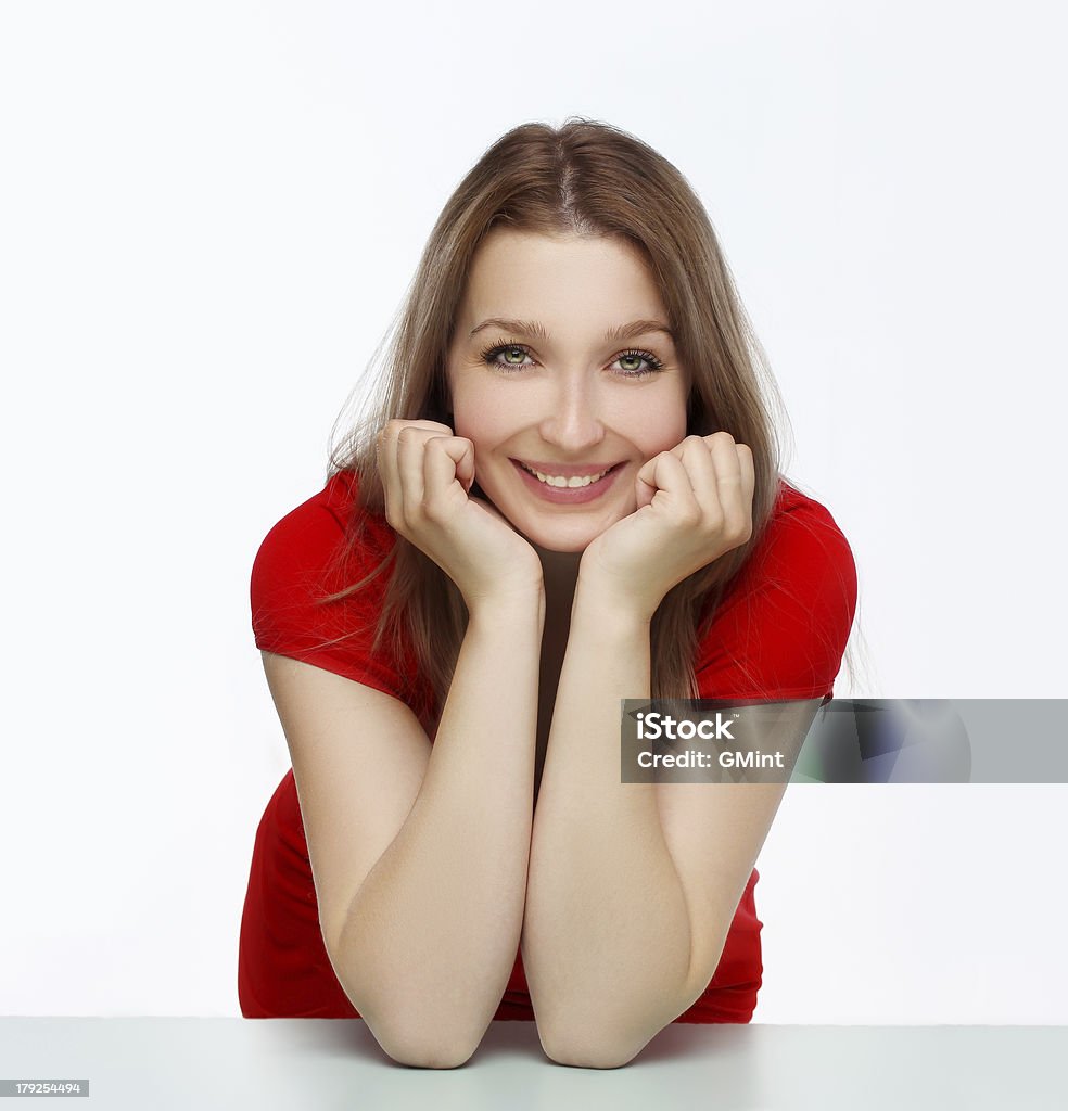 Portrait of a laughing, beautiful, young woman "Portrait of a laughing, beautiful, young woman" 20-24 Years Stock Photo