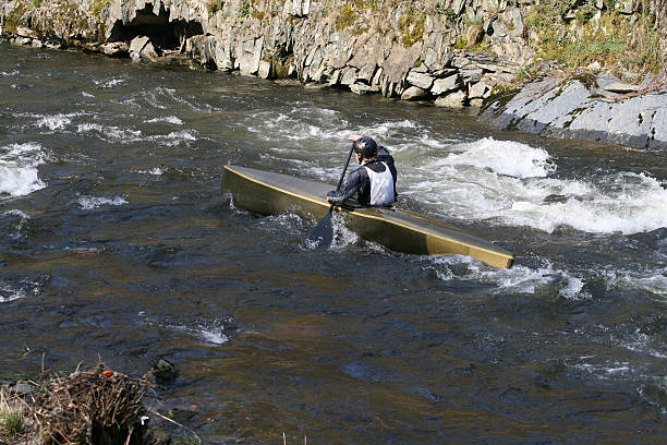 kajak - kayaking white water atlanta river nature foto e immagini stock