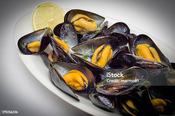 Mussels Stock Photo - Download Image Now - Appetizer, Bunch, Cooked