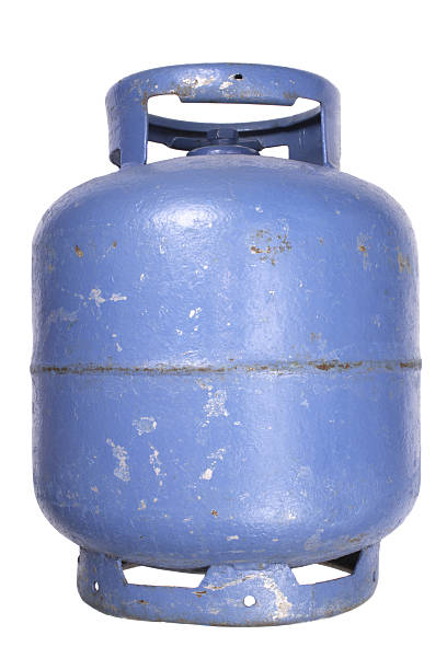 istock Used butane gas tank 179256262