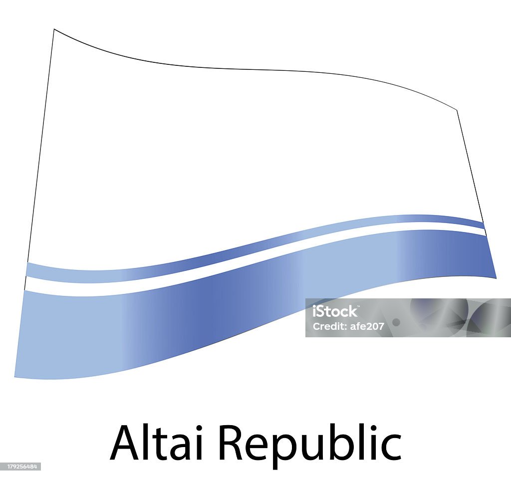 Вектор Алтайские Республика флаг, изолированных - Стоковые иллюстрации Азия роялти-фри