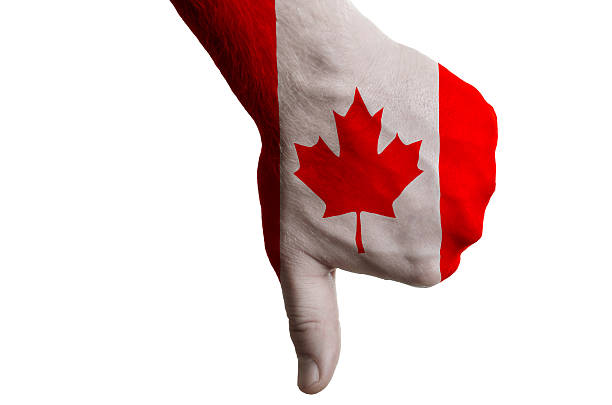 istock canada national flag thumbs down gesture for failure 179256494