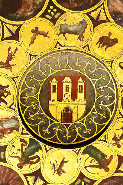 istock Wheel of zodiac in Prague 179256556