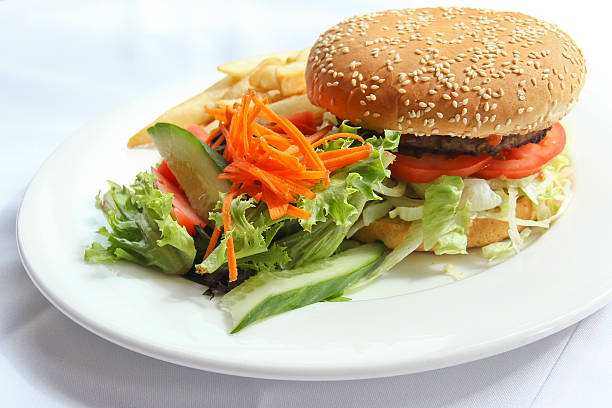 Burger meal stock photo
