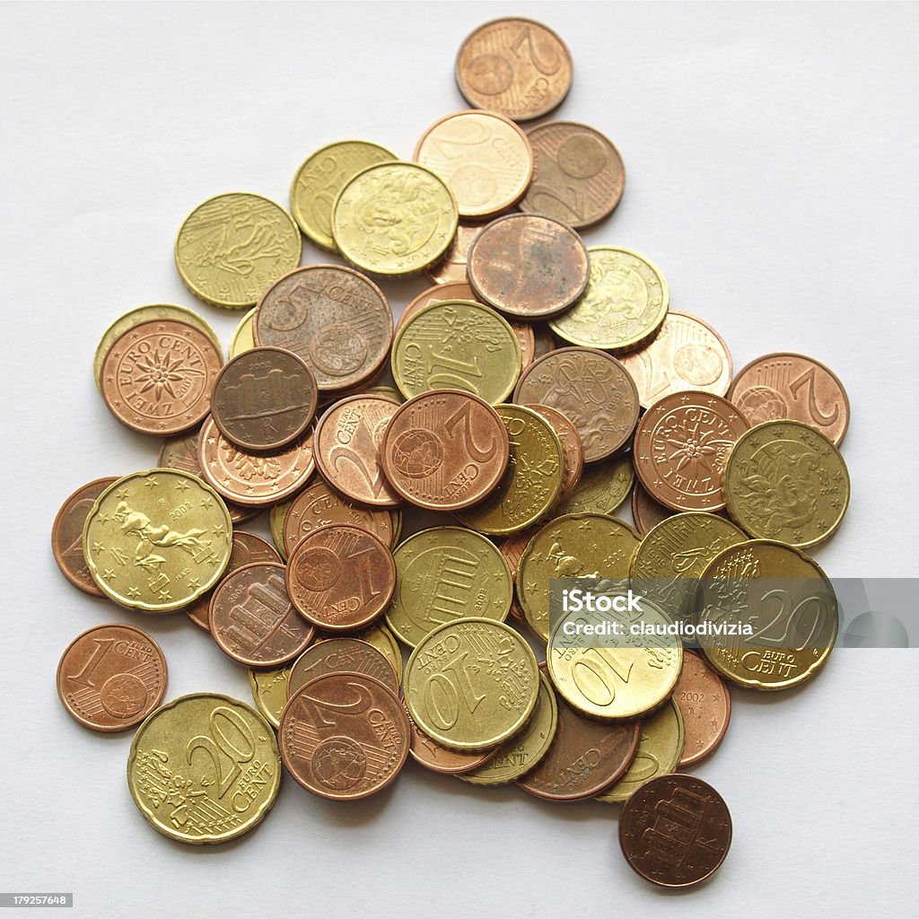 Monedas de Euro - Foto de stock de Cuadrado - Composición libre de derechos