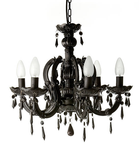 istock Black hanging chandelier 179257787