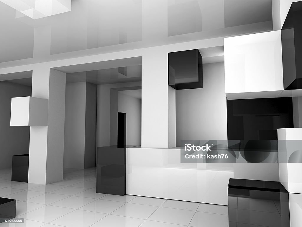 Bianco e nero interni - Foto stock royalty-free di Accendere (col fuoco)