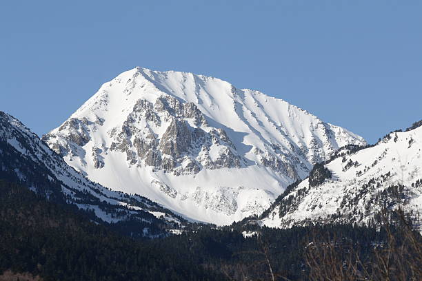istock Snowy mountain of Roc blanc in Pyrenees 179258660