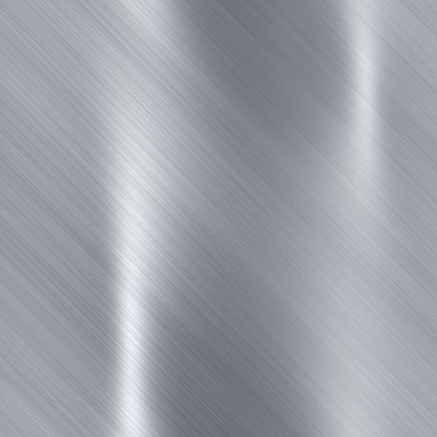 istock Brushed steel metallic plate 179258886