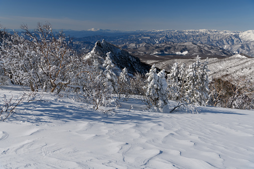 Mt. Hotaka is a mountain rich in nature. Although it is covered with snow in winter, you can see azaleas in spring and autumn leaves in autumn. There are a variety of mountain climbing courses that can be enjoyed by everyone from beginners to advanced climbers.