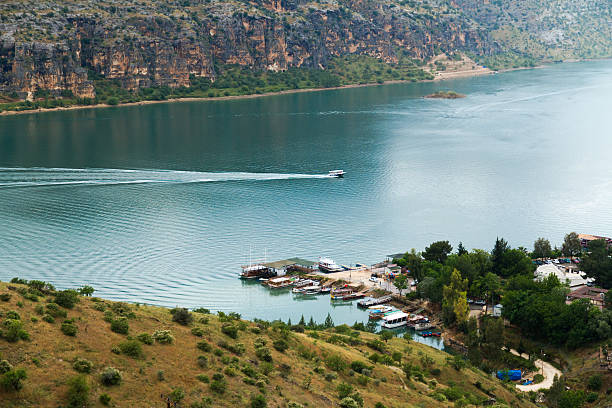 Euphrates River in Halfeti Firat (Euphrates) River in Halfeti, Sanliurfa, Turkey. halfeti stock pictures, royalty-free photos & images