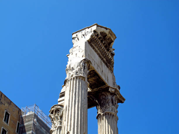The ancient Roman forum in Rome, Italy
