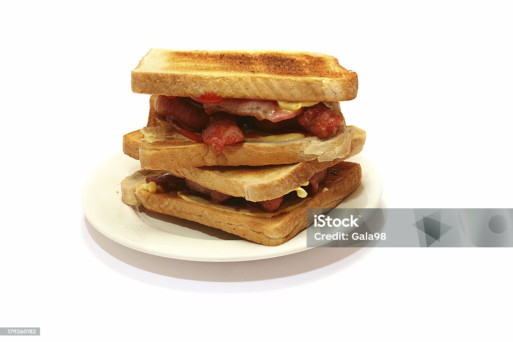 Gegrilltes Speck Sandwich - Lizenzfrei Backen Stock-Foto