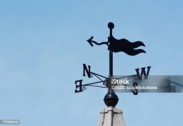 Weathervane Wind Direction Decoration Stock Photo - Download Image Now - Navigational Compass, Weather Vane, Wind