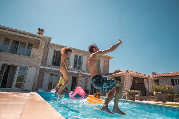 istock Pool Time with the Family 1792607972