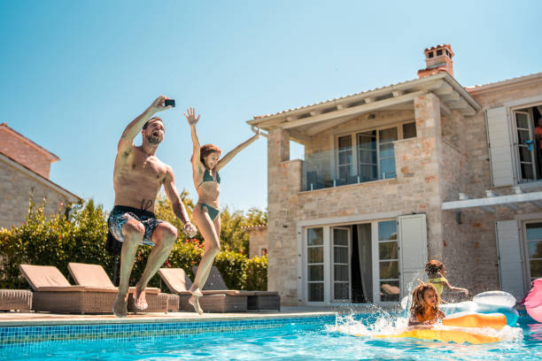 istock Pool Time with the Family 1792608258