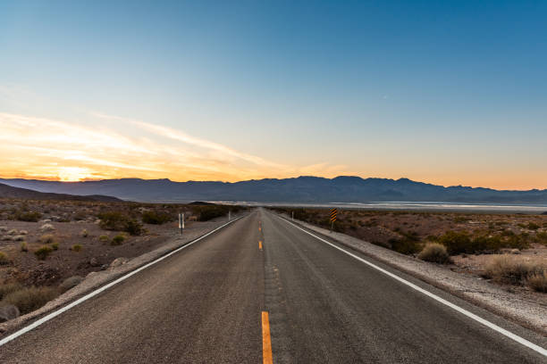 istock Sunset in the death valley highway 1792609339