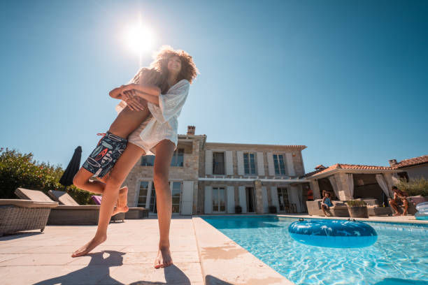istock Mixed Race Girl Throws Brother in Poo 1792611001