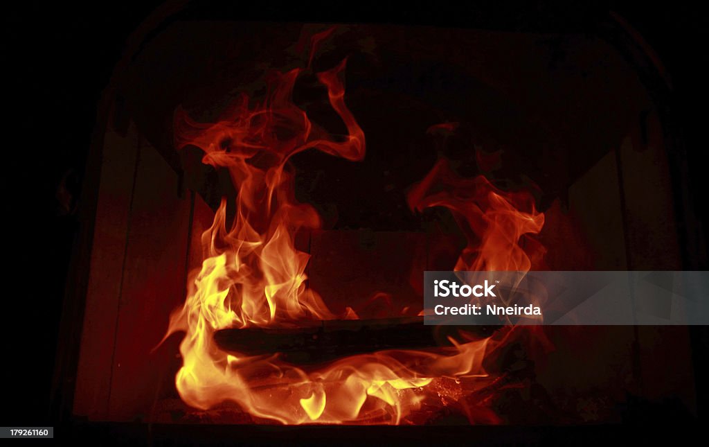 Fogo chamas - Foto de stock de Acampar royalty-free