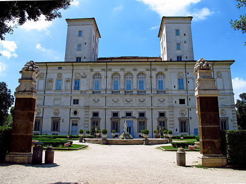 Villa Borghese gardens in Rome, Italy