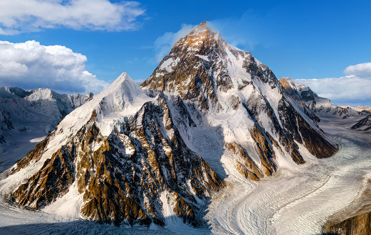 K2 summit 8,611 m, the second highest mountain in the world located in the Baltistan region of the Pakistan