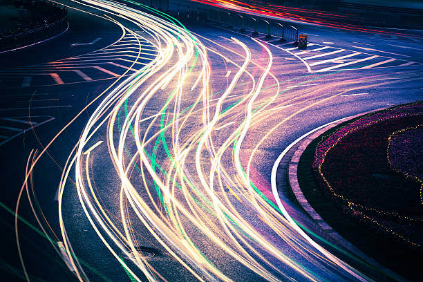 istock moving car with blur light through city at night 179262588