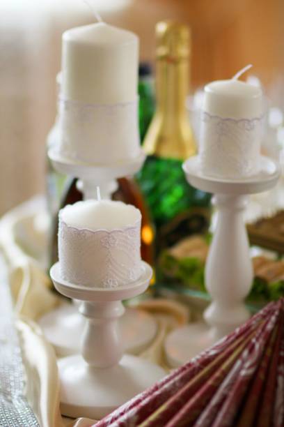 istock Candles as decoration on wedding 1792635416
