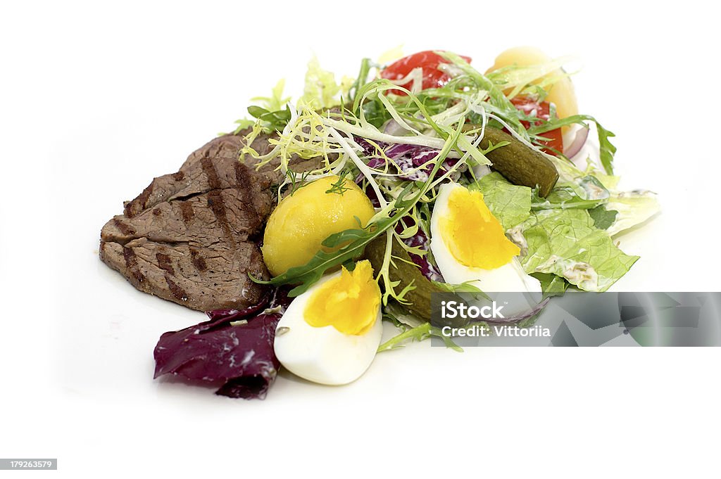 Ensalada de carne - Foto de stock de Aceite para cocinar libre de derechos