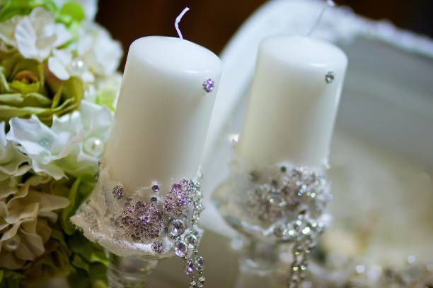 istock Candles as decoration on wedding 1792638696