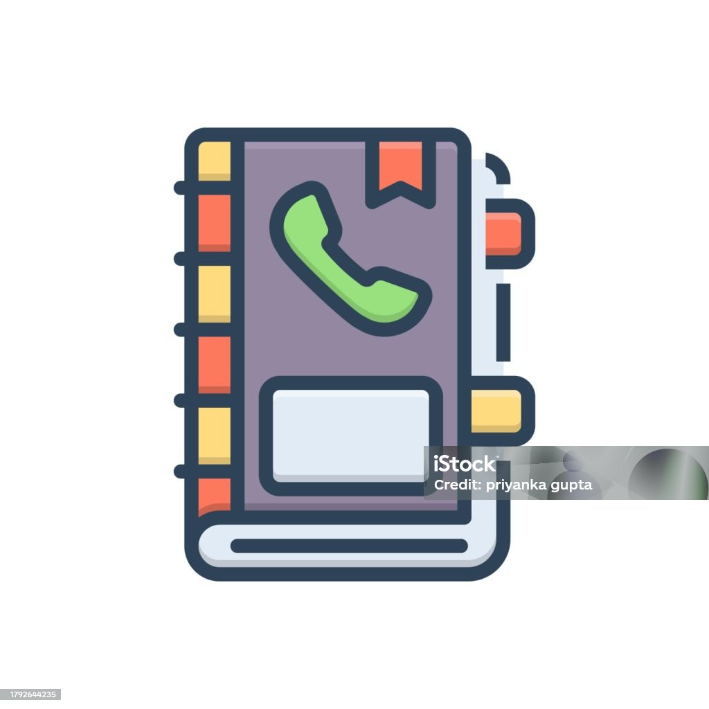 Notebook Phone Book Phone Book Stock Illustration - Download Image Now - Address Book ...