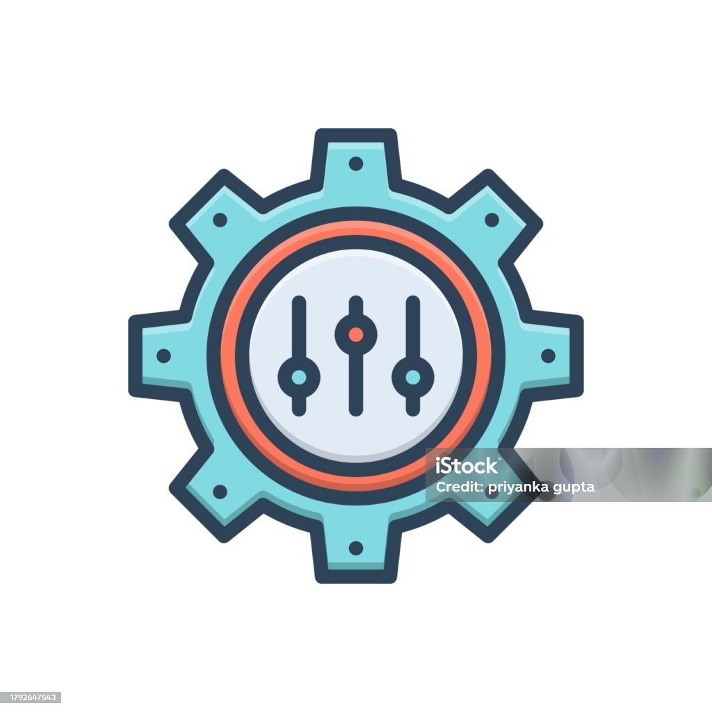 Setting Control Panel Logo Setting Options Stock Illustration - Download Image Now - Control Panel ...