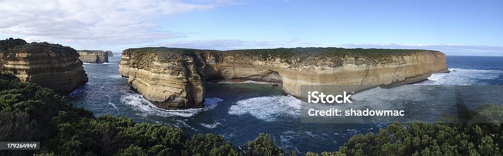 Great Ocean Road Vista Traveling along the world famous Great Ocean Road in Australia, one can find endless vistas of nature's majestic beauty. Australia Stock Photo