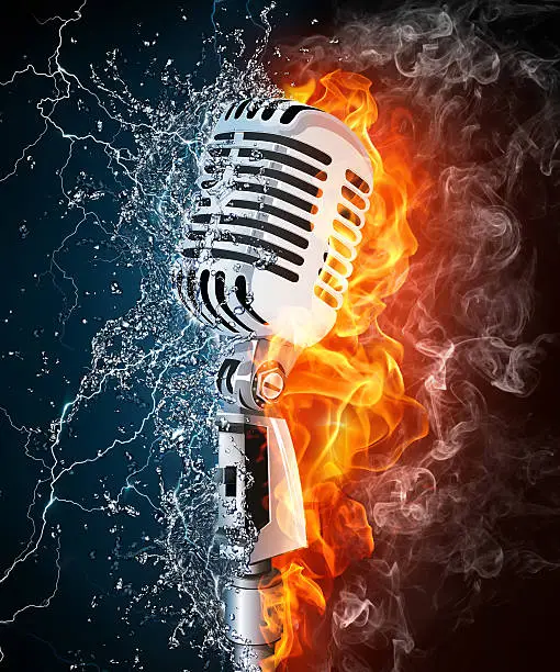 Photo of Microphone on Fire and Water
