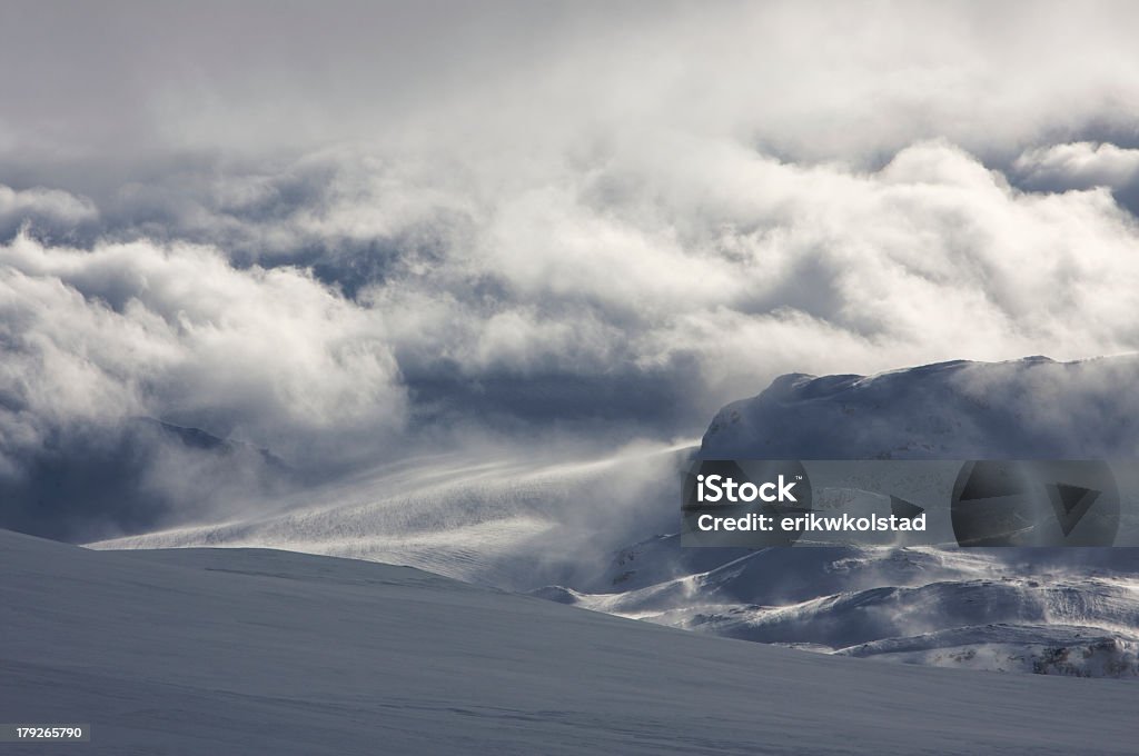 Winter-Landschaft und Gletscher - Lizenzfrei Bedeckter Himmel Stock-Foto