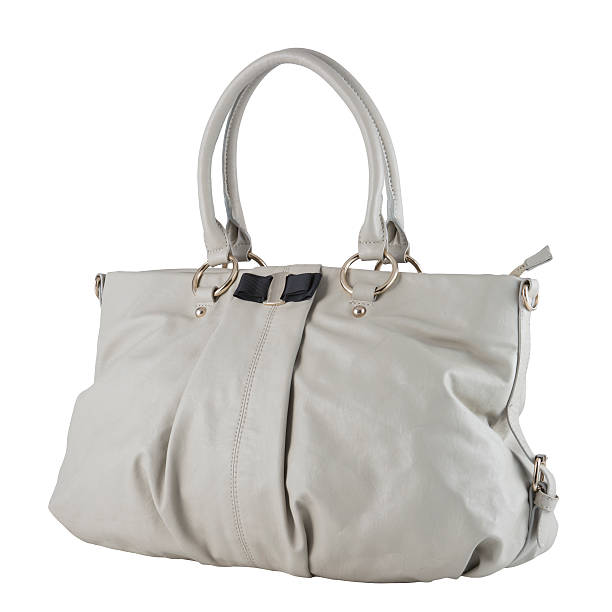 istock Woman's handbag Beige color 179266523