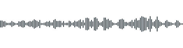 podcast sound waveform pattern for radio audio, music player, video editor, voise message in social media chats, voice assistant, recorder. vector illustration podcast sound waveform pattern for radio audio, music player, video editor, voise message in social media chats, voice assistant, recorder. vector voice message stock illustrations