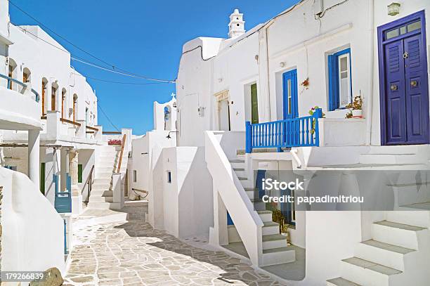 Traditional Greek House On Sifnos Island Greece Stock Photo - Download Image Now - Sifnos, Greece, Alley