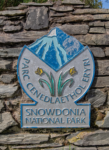 One of the many name plates we encountered during our hikes through the National Park, Snowdonia, Wales, United Kingdom.