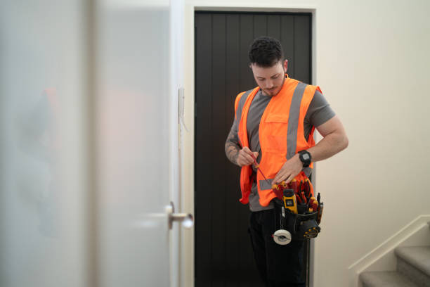 istock Male Electrician Grabbing Tool 1792673634