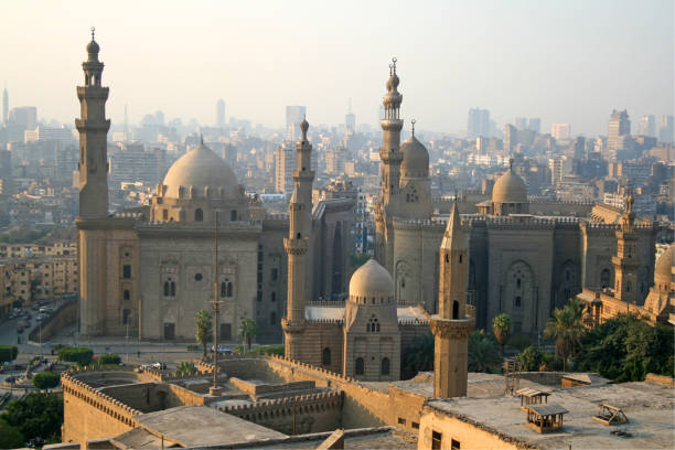 istock Group of Mosques - Cairo Cityscape 179267599