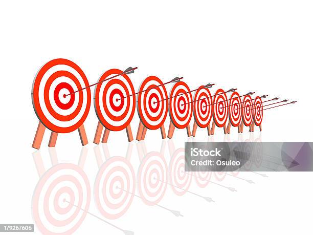 Dartboard With Arrow Stock Photo - Download Image Now - Accuracy, Aiming, Archery