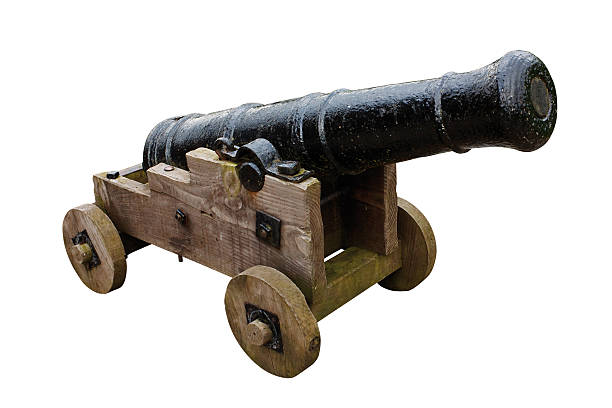 istock seige cannon isolated on white background 179267667