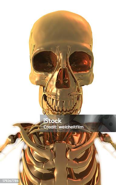 Golden Esqueleto Foto de stock y más banco de imágenes de Abstracto - Abstracto, Anatomía, Arte