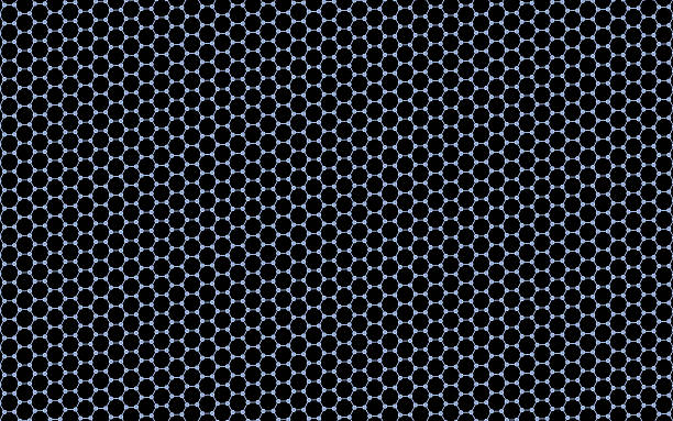 3D Regular Hexagonal Pattern (Graphene) stock photo
