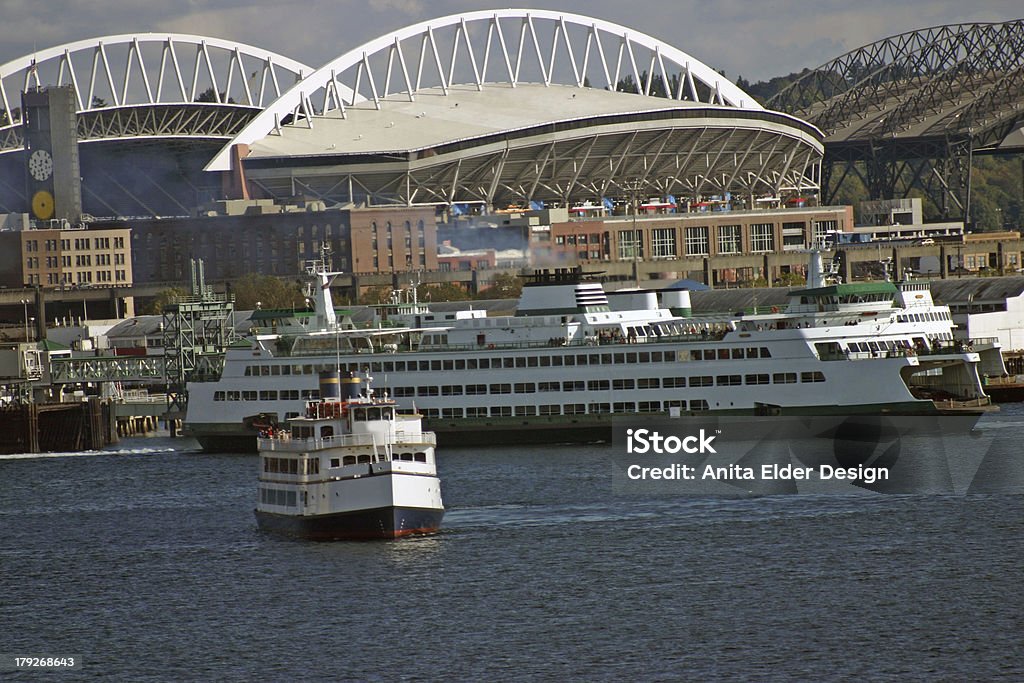 Seattle waterfront - Foto stock royalty-free di Ambientazione esterna