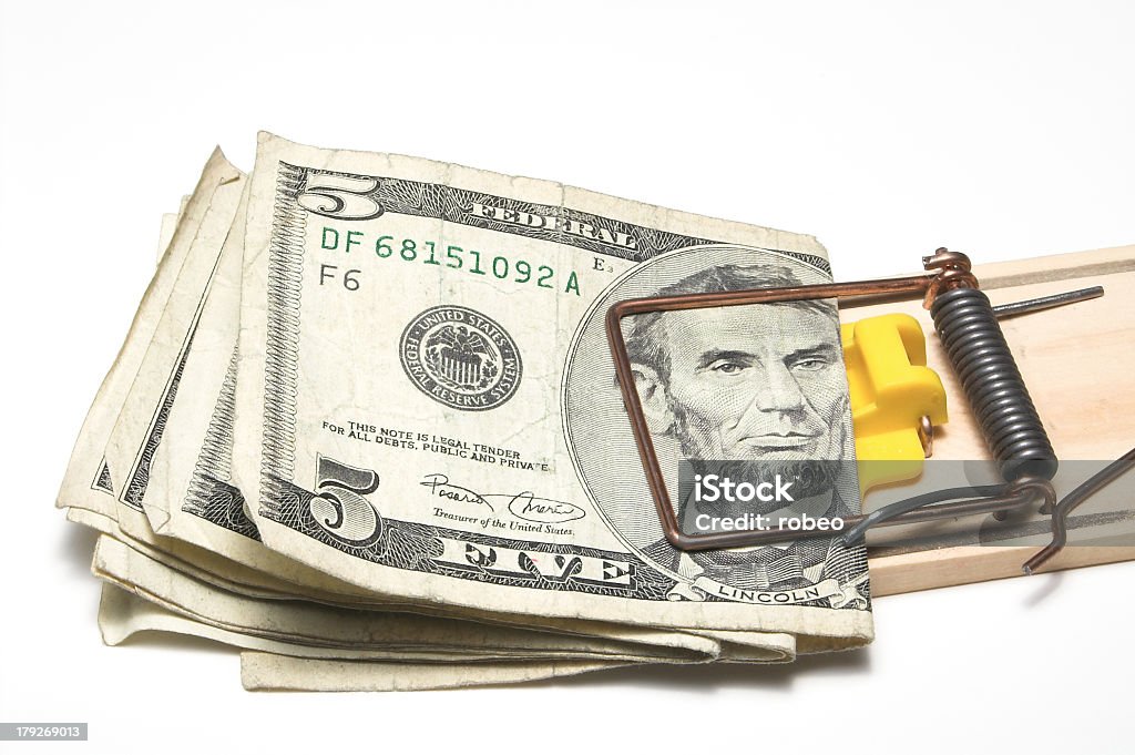 De dinero Trap - Foto de stock de 401k - Palabra en inglés libre de derechos